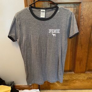 Grey PINK T Shirt